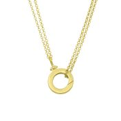 Cara Double Layer Necklace [18K Gold Plated] - With Initial Charms