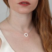 Cara Double Layer Necklace [Sterling Silver] - With Initial Charms