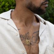 Essential Spot Map Necklace - 18K Gold Vermeil