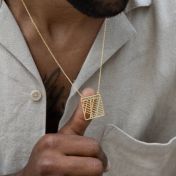 Essential Spot Map Necklace - 18K Gold Vermeil