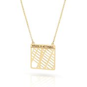 Essential Spot Map Necklace - 18K Gold Plated