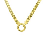 Family Circle Name Necklace [18K Gold Plated]
