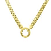 Family Circle Name Necklace [18K Gold Plated]