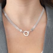 Cara Herringbone Necklace [Sterling Silver]