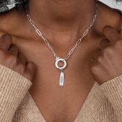 Cara Paperclip Necklace [Sterling Silver]