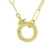 Cara Paperclip Necklace [18K Gold Plated]