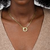 Cara Paperclip Necklace [18K Gold Plated]