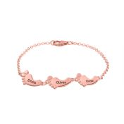 Footsteps Name Bracelet - Rose Gold Plated