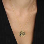 Family Paths Silhouette Map Necklace [18K Gold Vermeil]