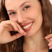 Family Paths Map Necklace [18K Gold Plated]