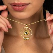 Family Tree Name Necklace With Nano Bible [18K Gold Vermeil]