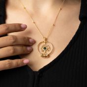 Family Tree Name Necklace With Nano Bible [18K Gold Vermeil]