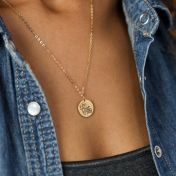 Happy Blossom Birth Flower Necklace [18k Gold Plated]