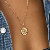 Happy Blossom Birth Flower Necklace [18k Gold Plated]