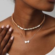 Genuine Love Initials Necklace [Sterling Silver]