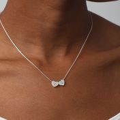 Genuine Love Initials Necklace [Sterling Silver]