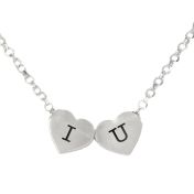 Genuine Love Initials Necklace [Sterling Silver]