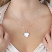 Heart of Pearl Necklace - Sterling Silver
