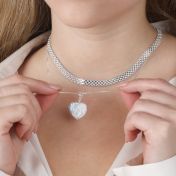 Heart of Pearl Necklace - Sterling Silver