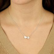 Genuine Love Initials Necklace [Sterling Silver]