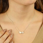 Genuine Love Initials Necklace [Sterling Silver]