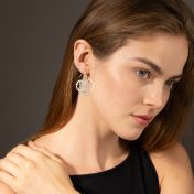 Ties of Heart Map Earrings [Sterling Silver]