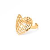Ties of Heart Map Ring [18K Gold Plated]