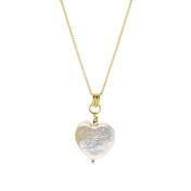 Heart of Pearl Necklace - 18K Gold Vermeil