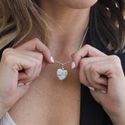 Heart of Pearl Necklace - Sterling Silver