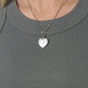 Heart of Pearl Necklace - Sterling Silver
