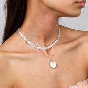 Heart of Pearl Necklace - Sterling Silver