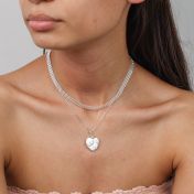 Heart of Pearl Necklace - Sterling Silver