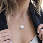 Heart of Pearl Necklace - Sterling Silver