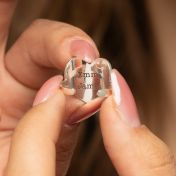 Ties of Heart Silhouette Map Ring [Sterling Silver]