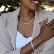 Herringbone Necklace [Sterling Silver]
