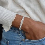 Herringbone Bracelet - Sterling Silver