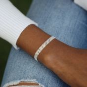 Herringbone Bracelet - Sterling Silver