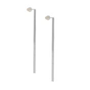 Brianna Herringbone Earrings [Sterling Silver]