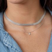 Herringbone Necklace [Sterling Silver]