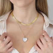 Herringbone Necklace [18K Gold Vermeil]