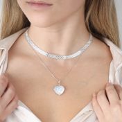 Herringbone Necklace [Sterling Silver]