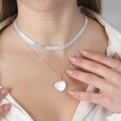 Herringbone Necklace [Sterling Silver]
