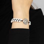 Howlite Map Bracelet [Sterling Silver]