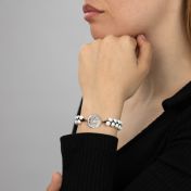 Howlite Map Bracelet [Sterling Silver]