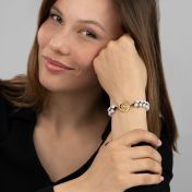 Howlite Silhouette Map Bracelet [18K Gold Vermeil]