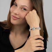 Howlite Silhouette Map Bracelet [Sterling Silver]