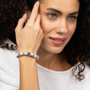 Howlite Women Name Bracelet With Nano Bible [Sterling Silver]