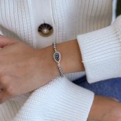 Hypnos Evil Eye Hematite Bracelet