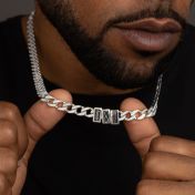 Iced Cuban Link Chain With Infinity Charm