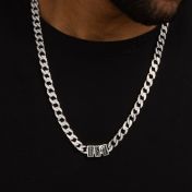 Iced Cuban Link Chain With Infinity Charm